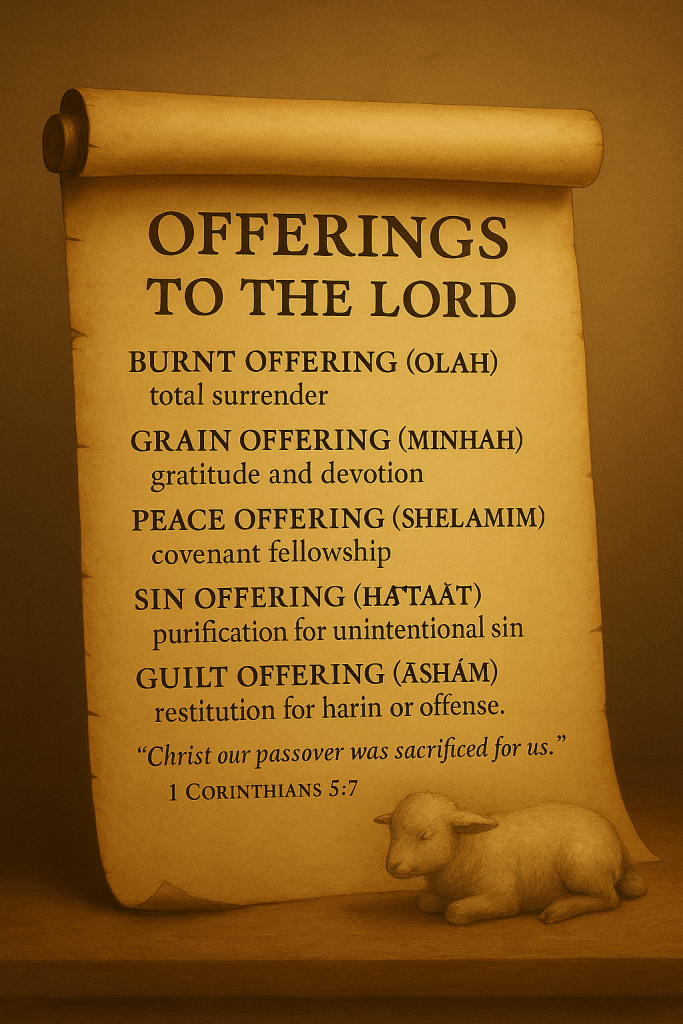 Offerings to the&nbsp;Lord